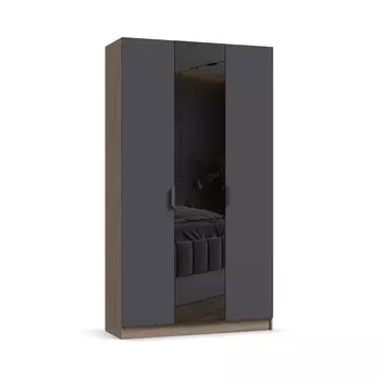 Шкаф BOSS QUADRO 120 Дуб Денвер Трюфель, Графит софт