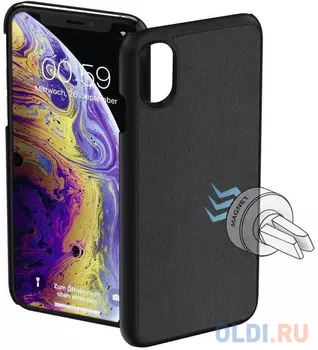 Чехол-накладка HAMA Magnet для iPhone X iPhone XS чёрный 00185186