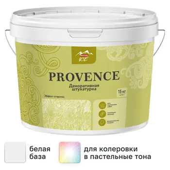 Штукатурка декоративная Parade Ice Provence 15 кг цвет белый