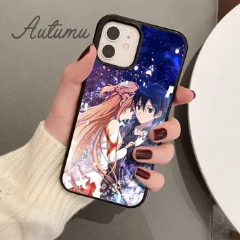 Чехол для телефона Yuuki Asuna для iPhone 11 12 13 14 Pro Max mini X XR XS SE 2020 5 6S 7 8 Plus Samsung Galaxy S21 S22 Cover shell iPhone 6plus