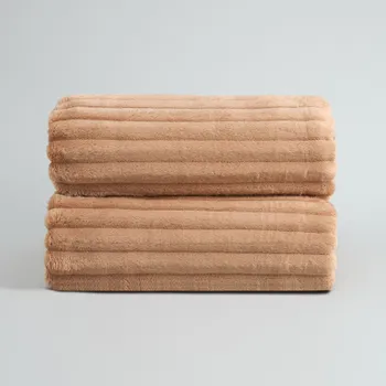 Плед Soft strip, бежевый