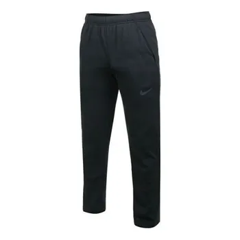 Брюки dri-fit fleece training sports long pants black Nike, черный