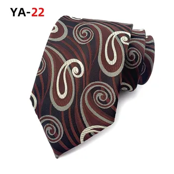 Уютный ап 3,15 дюйма(8 см) Модный полосатый мужской галстук с узором Пейсли в клетку с цветочным узором для свадьбы