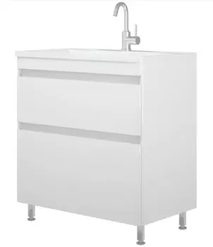 Тумба с раковиной Corozo Алабама 80 Z2 белый напольная