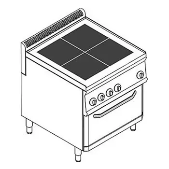Плита электрическая Tecnoinox PFU70V7