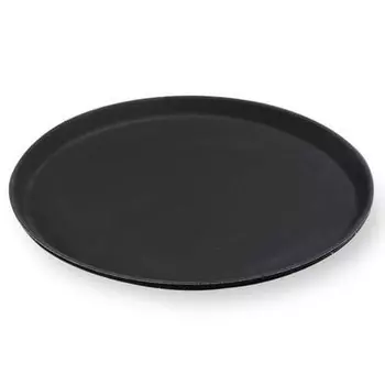 Поднос прорезиненный d=35см черный MGSteel | 1400CTBl