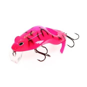 FTK Рыболовная приманка для окуня Minoow Crankbait Frog Снасти для морской рыбалки Вес 8 г Длина 60 мм Глубина 1 м 001