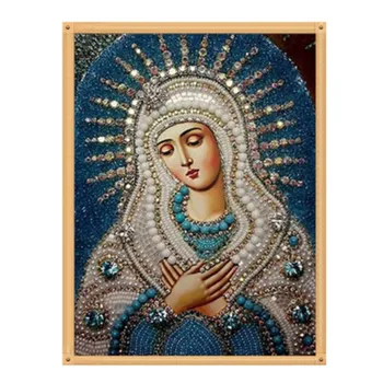Полный 30X40CM Diy 5D Алмазная картина Вышивка крестом Религиозная икона Алмазная вышивка Мозаика Подарок 1