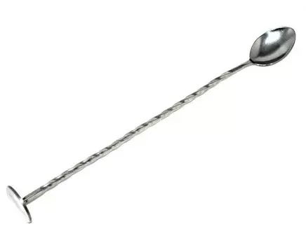 Ложка барменская с плоской кнопкой 28см нерж. MGSteel | BRS11FH