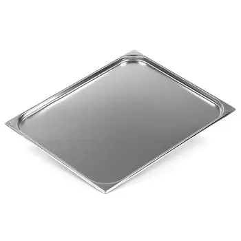 Гастроемкость Luxstahl GN 2/1 654х530х20мм 821-20 нерж