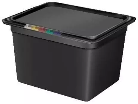 Гастроемкость Restola GN 1/2 325х265х200 (полипропилен) черная | 422100813