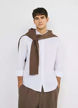 Рубашка Slim из поплина, Белый