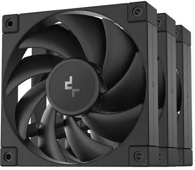 Вентилятор для корпуса Deepcool FD12-3 IN 1 120mm, 400-2050rpm, 64.2CFM, 27.6dBa, 4-pin PWM Color BOX (3-pack)
