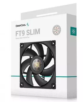 Вентилятор для корпуса Deepcool FT9 SLIM 92x92x15mm, 1500-2950rpm, 31.18 CFM, 23.2dBA, 4 pin PWM, Color BOX
