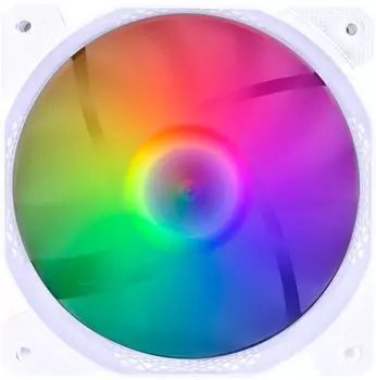 Вентилятор для корпуса 1STPLAYER F1-PLUS-WH 140x140x25mm LED 5-color 1000rpm 3-pin bulk