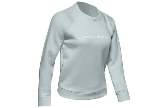 Свитшот Script женский зеленый Under Armour