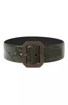 Ремень из кожи питона Saint Laurent