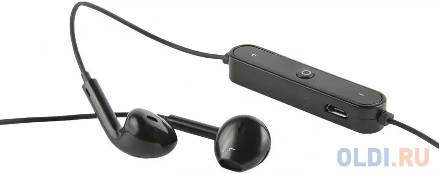 Гарнитура вкладыши Redline BHS-01 черный беспроводные bluetooth в ушной раковине (УТ000013644)