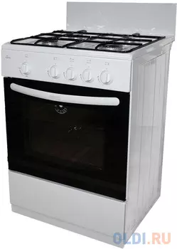 Газовая плита Flama HG 6401 W бело-черный