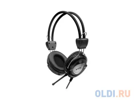 Гарнитура A4Tech HS-19-1 серебристый/черный 2м мониторы (HS-19-1)