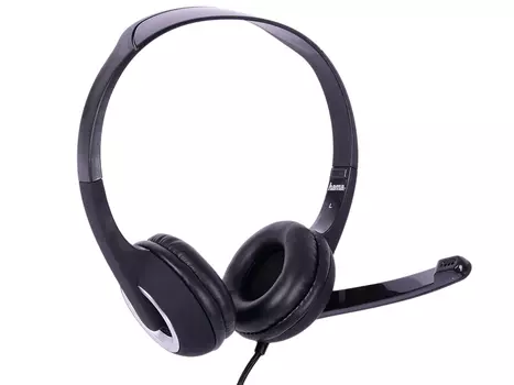 Гарнитура HAMA Essential HS 300 черный/серебристый