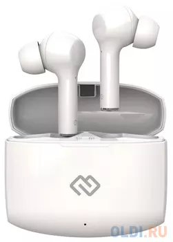 Гарнитура вкладыши Digma TWS-11 белый беспроводные bluetooth в ушной раковине (HPX-01)