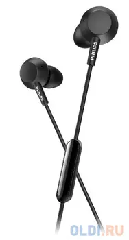 Гарнитура вкладыши Philips TAE4105BK/00 1.2м черный проводные в ушной раковине