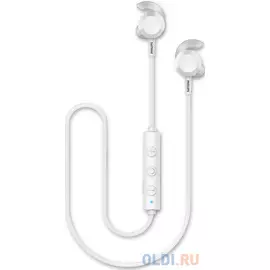 Гарнитура вкладыши Philips TAE4205WT/00 белый беспроводные bluetooth в ушной раковине
