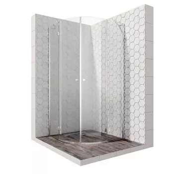 Душевой уголок Ambassador Diamond 12011102 100x100x200 профиль хром, стекло прозрачное