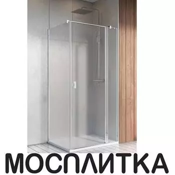 Душевой уголок Radaway Nes KDJ II 90х80 см правый, стекло прозрачное, профиль хром