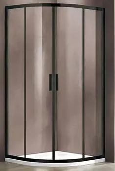 Душевой уголок Vincea Garda VSQ-1G900CLB 90x90 см черный, стекло прозрачное