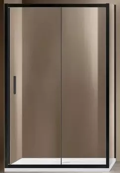 Душевой уголок Vincea Garda VSR-1G9013CLB 130x90 см черный, стекло прозрачное
