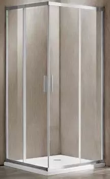 Душевой уголок Vincea Garda VSS-1G100CL 100x100 см хром, стекло прозрачное