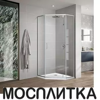 Душевой уголок Vincea Slim-U VSP-2SU900CL, 900*900, хром, стекло прозрачное