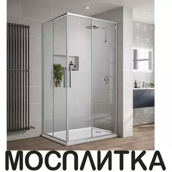 Душевой уголок Vincea Slim-U VSS-2SU8010CL, 1000*800, хром, стекло прозрачное