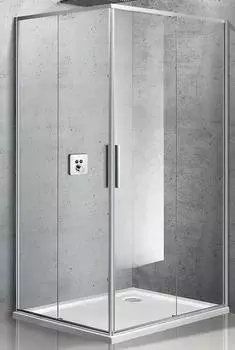 Душевой уголок Vincea Slim VSS-2SL8010CL-R 100x80 см хром, стекло прозрачное, правый, Easy Clean
