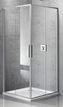 Душевой уголок Vincea Slim VSS-2SL900CL 90x90 см хром, стекло прозрачное, Easy Clean