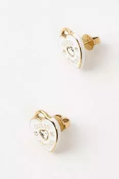 Серьги-пусеты с кристаллами Guess
