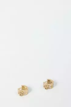 Серьги-пусеты с кристаллами Guess