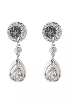 Серьги-пусеты с кристаллами Guess