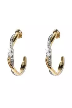 Серьги с кристаллами Guess
