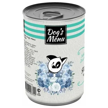 Dog`s Menu влажный корм для взрослых собак всех пород с ягненком, кусочки в соусе, в консервах - 340 г повседневный премиум для взрослых с ягненком для всех пород консервы (в железной банке) Российский корм 1 уп. х 1 шт. х 0.34 кг