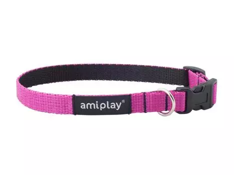 AmiPlay Ошейник регулируемый Twist S 20-35 [b] x 1см Розовый