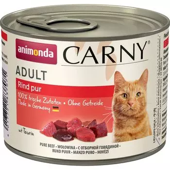 Animonda Carny Fleisch Menue Adult консервы для кошек старше 1 года, с отборной говядиной, 200 г