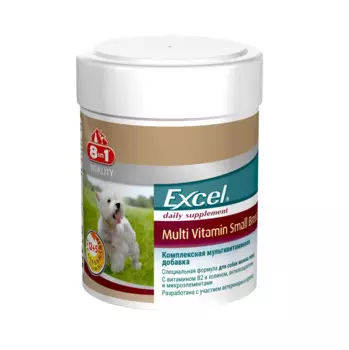 8in1 Excel Multivitamin Small Breed Мультивитамины для собак мелких пород, 70 таблеток