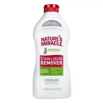 Nature's Miracle Универсальный уничтожитель пятен и запахов для кошек, 946мл