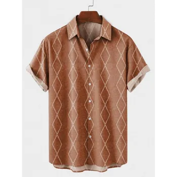 Новый список Camisa Floral Masculina Блузка Повседневная мужская одежда Дорожный топ с рубашкой большого размера Дизайнерская одежда S