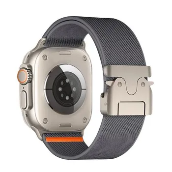 Нейлоновый ремешок для Apple Watch Ultra 2 Band 49 мм 10 9 8 7 45 мм 41 мм 44 мм 46 мм 42 мм плетеный эластичный браслет для IWatch Series 6 SE 38mm 40mm 41mm