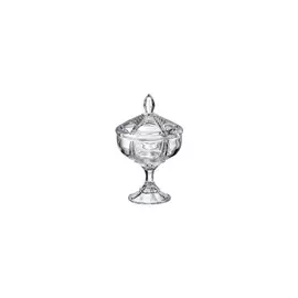 Конфетница на ножке Crystalite Bohemia Нова "Орион" 14,5см, с крышкой
