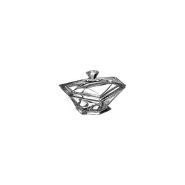 Конфетница с крышкой Crystalite Bohemia "Оригами" 16см, прозрачная